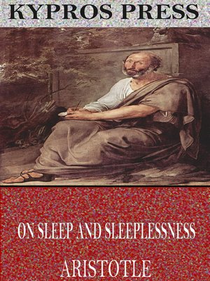 cover image of On Sleep and Sleeplessness